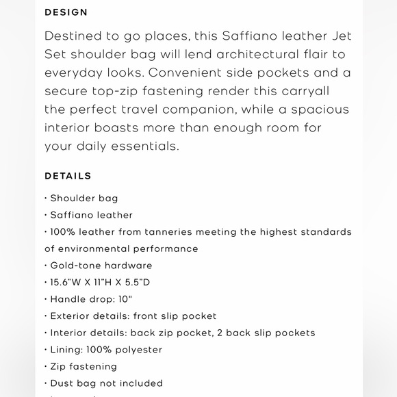 Michael Kors Jet Set Large Saffiano Leather bag - Picture 5 of 10